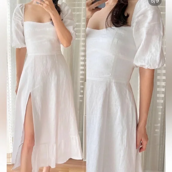 Reformation | Dresses | Nwot Reformation Belgium Linen Dress White | Poshmark Reformation | Dresses | Nwot Reformation Belgium Linen Dress White | Poshmark